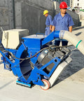 Heavy Duty Concrete Shot Blasting Equipment for Floor Preparation and Surface Refinement, High Power Floor Shot Blaster for Construction Sites, Warehouses and Commercial Buildings in use on concrete floor