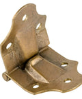 Retro Brass Trunk Stop Hinge One And A Half Inch Wide By Three And A Quarter Inch Tall Lid Hardware Pack Of 2 For Steamer Trunks Stops At Just Over Ninety Degrees And Delivers Solid Steel Construction