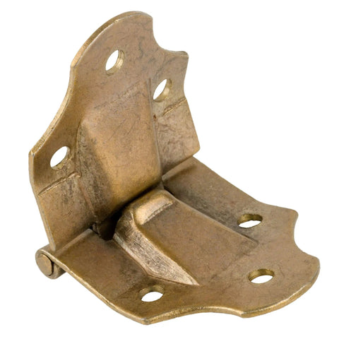 Retro Brass Trunk Stop Hinge One And A Half Inch Wide By Three And A Quarter Inch Tall Lid Hardware Pack Of 2 For Steamer Trunks Stops At Just Over Ninety Degrees And Delivers Solid Steel Construction