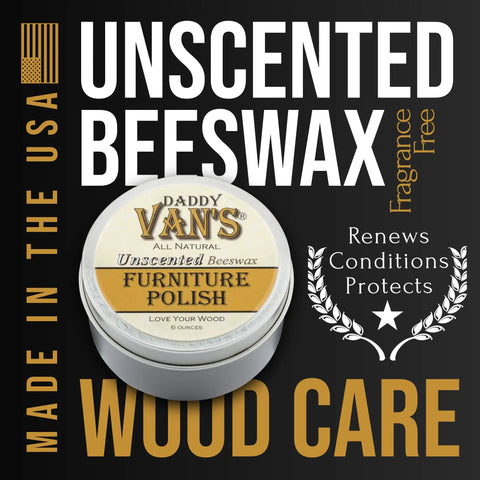 All Natural Beeswax Wood Polish And Conditioner For Furniture Cabinets Antiques And Butcher Blocks Unscented Food Safe Non Toxic Finish jar