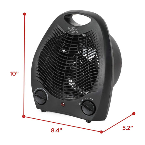 Compact Personal Desk Space Heater For Office And Home Three Settings With Built In Fan And Adjustable Thermostat Quiet