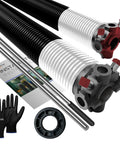 Garage Door Torsion Springs 218x1.75x29 Replacement Set With 1 Inch Nylon Bushing Non Slip Winding Bars And Gloves Electrophoretic Coating