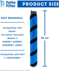 Soft Brush Roll Replacement Set For Shark Vertex And Rotator Upright Vacuums, Compatible With Part 1483FC2000, Pack Of 2