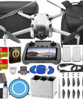 Mini 4 Pro Drone Fly More Bundle With RC 2 Controller With Screen Folding 4K Video Under 249g 45 Minute Flight included accessories