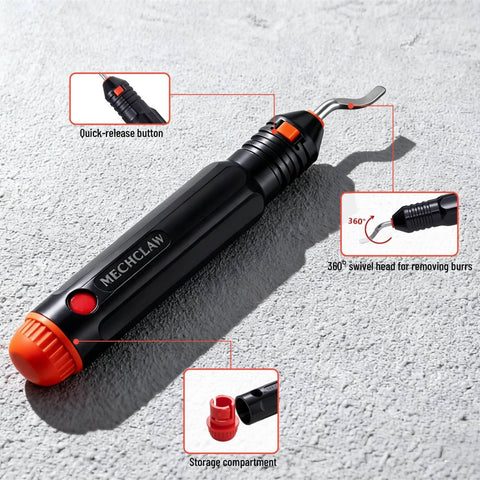 MechClaw heavy-duty tube cutter for 3/16–2 in tubes with 360° swivel head and replaceable blade.