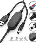 12V PC Fan Speed Controller With USB Power And 5V To 12V Stepless Voltage Control, featuring protection icons and close-up details