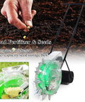 Handheld Roller Seeder And Fertilizer Spreader For Precision Planting with transparent seed storage and ergonomic design