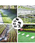 100Pcs Drip Irrigation Connectors Fittings Kit For One Half Inch Tubing in garden and greenhouse use collage