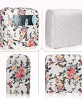 Stand Mixer Cover For 5 To 8 Quart Mixers Durable Quilted Polyester With Pockets Weatherproof Dustproof Shield with floral design
