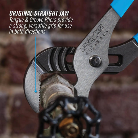 Versatile 10 Inch Tongue And Groove Pliers With Straight Jaw for plumbing use