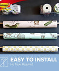 Six Pack Large Clear Hooks Damage Free Hanging Holds Up To 4 Lbs Each Indoor Plastic Hooks With Strips shown with rolls