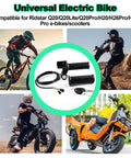 Twist Throttle Replacement For 48V E Bikes And Scooters With LCD Display And Two Keys Compatible With Ridstar Q20 Q20Lite
