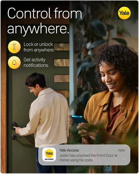 Wireless Keyless Entry Smart Deadbolt Featuring Responsive Touchscreen Keypad And Seamless WiFi Integration For Solid Home Security With A Matte Black Finish That Holds Up Great And Locks Smooth As Butter For Nothing But Good Vibes Daily