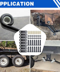 Heavy Duty Trailer Axle Shackle Bolt Kit For Tandem Axle Systems Three And One Eighth Inch Shackle Straps 312 shown in use