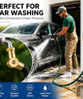 Hose Connector 180 Degree And 360 Degree Brass Garden Hose Elbow Adapter For RV And Camper Use Twist Free No Fuss Kink Resistant Easy Faucet Connection For Outdoor Hoses And Watering. Brass swivel connector for car washing