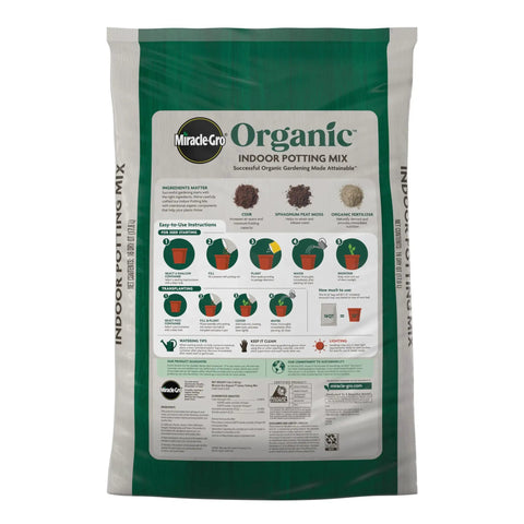 Organic Indoor Potting Mix With Smart Moisture Regulation Keeps Soil Balanced So Your Houseplants Stay Happy Not Flopped Or Parched Made With Premium Sphagnum Peat Moss For Strong Roots And Lush Growth Perfect For Any Indoor Garden Setup 16 Quarts bag with instructions.
