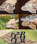 Reusable Concrete Path Molds For Walkways And Stepping Stones Heavy Duty Polypropylene Paver Molds for garden path creation