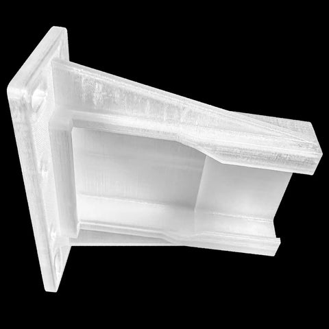 Heavy Duty Rear Drawer Mounting Bracket Replacement Compatible With Knape And Vogt Model 1284 3 Slide Tracks, clear plastic design