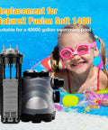 Replacement Cell Kit For Nature2 Fusion Soft FSOFT1400 with electrolysis cell next to girl swimming