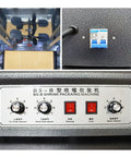 No Nonsense Heavy Duty 220V Heat Shrink Tunnel Machine Featuring Quartz Infrared Tubes controls and fan inside for smooth operation.