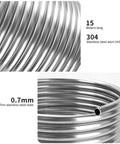 BACOENG wort chiller coil, 304 stainless steel tubing, 0.7mm wall, 15m long