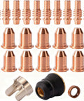 Titanium Plasma65 Compatible TI PC65 IPT 65 Plasma Cutter Consumables Kit with nozzles, electrodes, and cups for Plasma65 Series