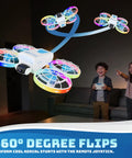 Children playing with Mini Foldable Drone With 4.3 Inch Screen Remote No Smartphone Needed 720P HD Dual Camera LED lights in action