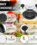 10 Inch Chicken Shredder Tool Twist Pro For No Sweat Pulled Chicken Breast Shredding With Sharp Teeth And Twist Mechanism Ergonomic Handle Anti Slip Strip BPA Free Black Kitchen Gadget Grinder With Brush overview with features and design.