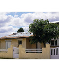 House roof covered with a heavy duty camping tarp 8x10 feet weatherproof shelter for outdoors, offering windproof coverage
