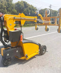 Bad Boy Heavy Duty Mobile Electric Vacuum Suction Cup Cart With Aluminum Frame For Glass Installation and Industrial Assembly Lifting Handles, angled view.
