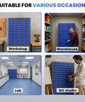 Heavy Duty 75 Drawer Small Parts Organizer For Nuts, Bolts And Tiny Hardware, Rugged Metal Storage Cabinet in various settings