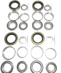 Set Of 4 Trailer Bearing Kits For 3500 Lb Tandem Axle With Inner And Outer Bearings Races And Double Lip Grease Seals 1.719 Inch I D