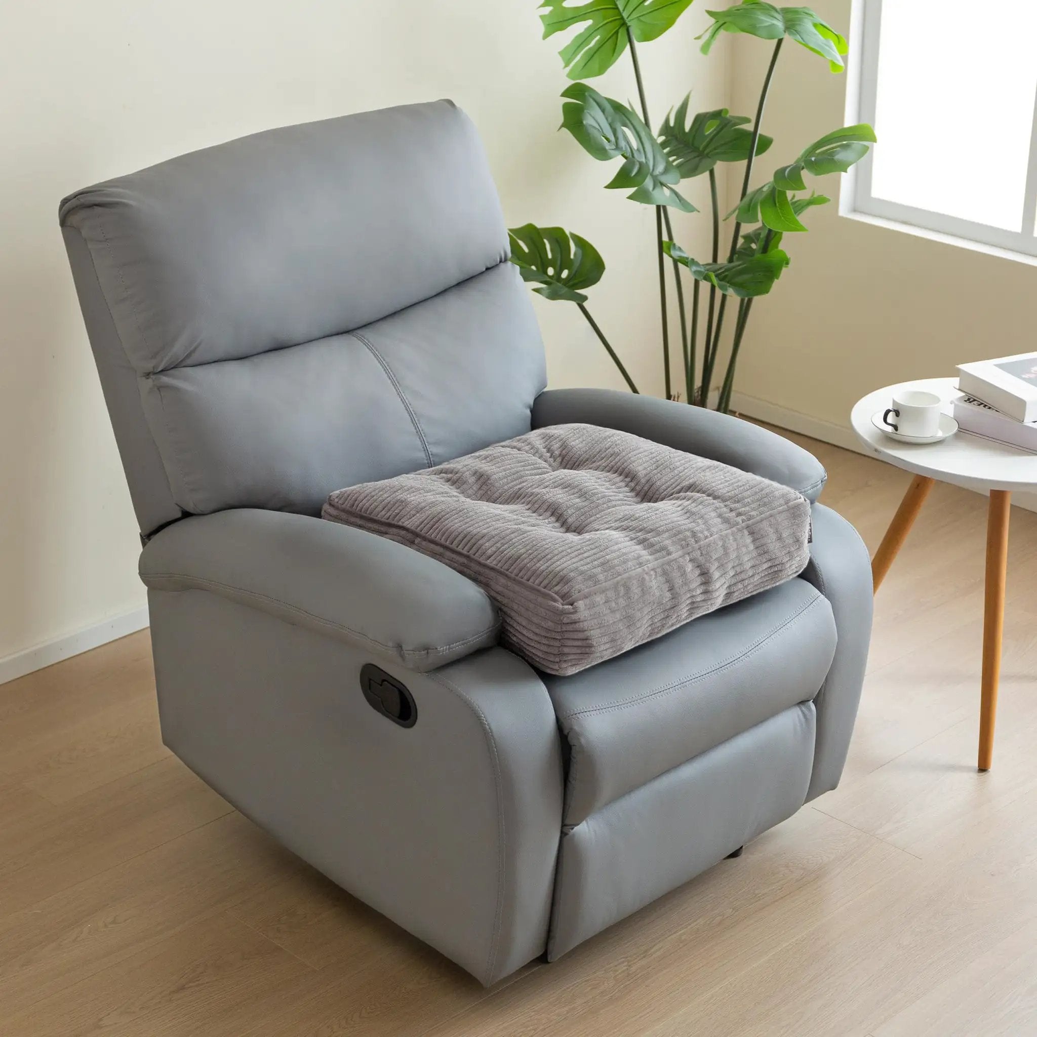 Senior Friendly Tufted Corduroy Cushion 20x20x4 ✓