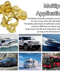 Brass Battery Terminal Connector Clamps Kit For Top Post Terminals Marine Car Boat RV Battery Protectors durable terminals with nuts and screws