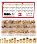Brass Knurled Threaded Inserts Kit For 3D Printing M2 M3 M4 M5 Female Fasteners 460 Pieces Assortment Pack in case