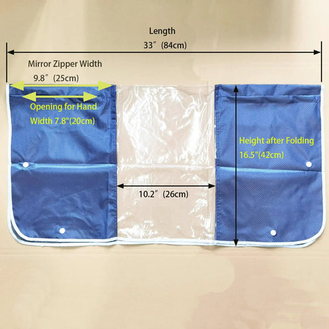Heavy Duty Waterproof Tiller Control Panel Cover For Mobility Scooters Dustproof Rain Enclosure Large Size Weatherproof Dashboard Case