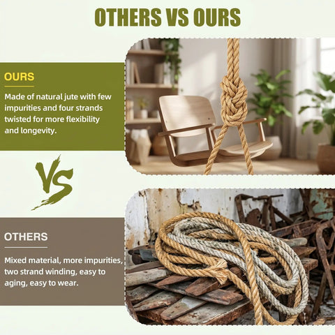 Comparison of Heavy Duty Half Inch Jute Rope 25 Feet for DIY Cat Scratching Posts Hammocks Nautical Decor and Home Projects.