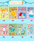 24 Pack Science Theme Make Your Own Face Stickers For DIY Crafts And Nerdy Science Party Games with 8 science designs