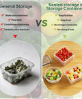 Comparison of general storage versus Huge 62 Piece Airtight Food Storage Set With Lids Including 31 Lids And 31 Containers 85 Oz
