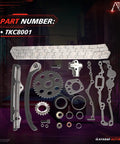 Nissan KA24E 2.4L Engine Timing Chain Kit With Gaskets And Oil Seal OE Replacement For D21 Pickup 89 To 97 240SX Stanza Axxess