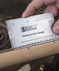 String Action Gauge And Ruler In Inches Stainless Steel For Gearheads Lifetime Durability Swiss Army Style Tech Tool With Pinpoint String Height Nut Height Saddle Slot Depth And Pickup Polepiece Height, measuring guitar strings on neck