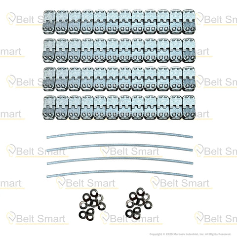 RS187J12 300NC Alligator Ready Set Staple Fastener Kit with 8 fasteners, pins, and washers, displayed on a white background