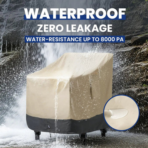 Heavy Duty Waterproof Outdoor Chair Covers 2 Pack For Patio Chairs Like Swivel Rocking Adirondack Tough As Nails Tear Resistant