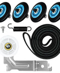 Upgraded Dryer Repair Kit With Roller, Idler Pulley And Belt For Samsung Dryers DV42H5000EW A3 And Similar Models, components