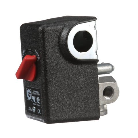 MDR11LC2E 120 To 150 PSI Pressure Switch With 25 To 65 PSI Differential, 1 Quarter Inch NPT Manifold, side view