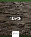 Top Shelf Two Component Hardwax Wood Oil For Indoor DIY Dead Simple One Coat Finisher VOC Free Linseed Mix Solid Black Tint For Furniture And Floors That Glides On Sleek In A 300 Ml Jar applied to sanded European Oak.