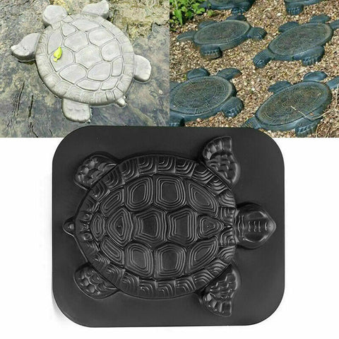 Turtle Shaped Stepping Stone Mold For DIY Garden Paths Reusable Concrete Cement Paver Path Maker Mold For Walkways Lawn Decor