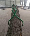 32 Inch Log Lifting Tongs Heavy Duty Grapple For Lumber Skidding And Logging Grabber clamping a log in a warehouse