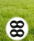 Two drip irrigation end cap plugs set against grass. Twenty Pcs Three Quarter Inch Drip Irrigation End Cap Plugs Universal Fit Tight Seal