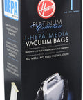 Box of Type I 5 Layer HEPA Vacuum Bags For Platinum Canister Vacs Pack Of 2 Self Sealing Refill AH10005